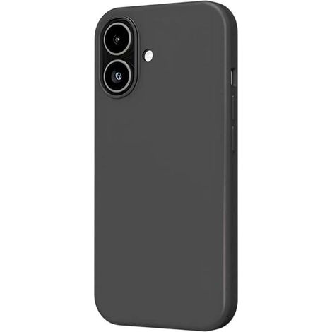 Coque Magsafe - MW - iPhone 17 - Silicone Noir - Protection Antichoc - Design Fin