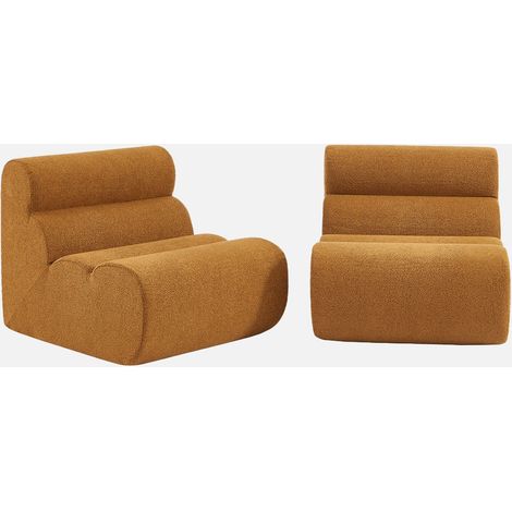 Divano modulare bouclé, 2 posti (1/5)