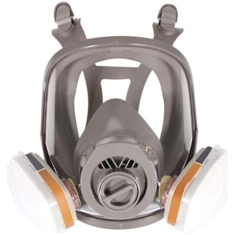 6800 Masque respiratoire intégral, casque de protection faciale pour peindre, vapeur et poussière organiques, deux types de connecteurs (1/4)