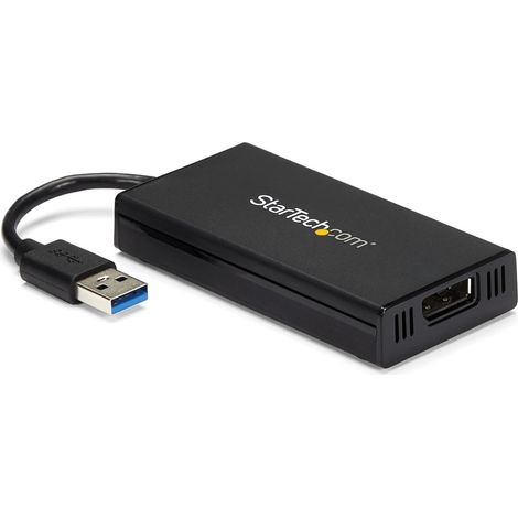 StarTech.com Adaptador USB 3.0 a DisplayPort 4K Ultra HD - Certificado por DisplayLink - Convertidor de Vídeo con Tarjeta Gráfica Externa - Mac y Windows (1/5)