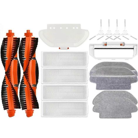 Pièces et accessoires pour aspirateur robot S10 S12 T12 B106GL / balai serpillère 2S XMSTJQR2S / 3C B106CN : brosse principale, filtre et balais. (1/5)