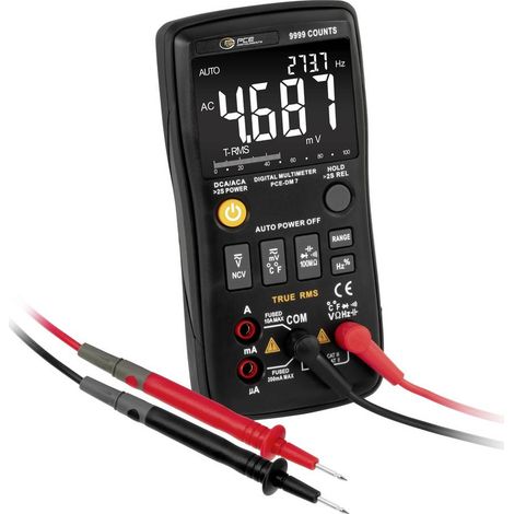 PCE Instruments PCE-DM 7 Multimetro portatile digitale CAT II 1000 V, CAT III 600 V (1/5)