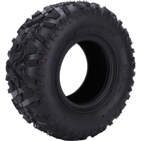 Pneu Tout-terrain Robuste sans Chambre à Air 145/70 6 avec Motif de Bande de Roulement en Forme de Flamme pour Go Kart, VTT, UTV, Voiturette de et Mini Vélo, Construction en (1/5)