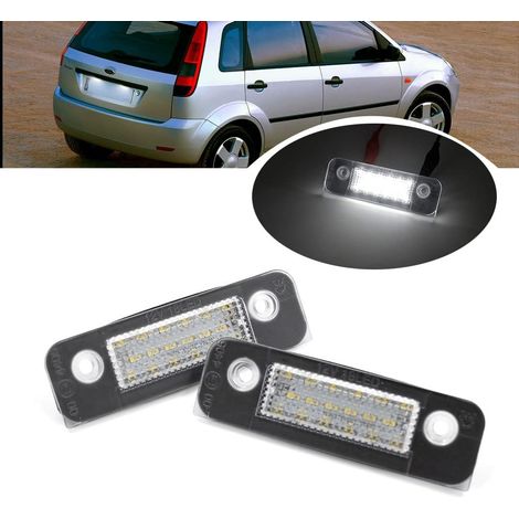 Éclairage de plaque d'immatriculation LED entièrement compatible avec Fiesta MK5 JH1 JD3 01-08 Fusion 02-12 Mondeo MK2 96-00, OEM: 1332916 (1/5)