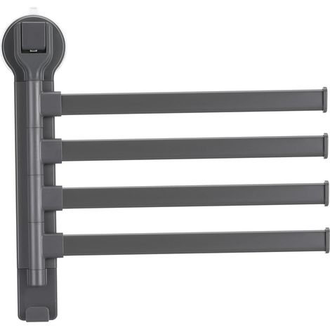 Porte serviettes rotatif GARVALON avec ventouse barres porte (1/5)