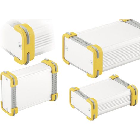 Fischer Elektronik FR 55 25 100 ME 10035341 Profil-Gehäuse 114 x 63.6 x 33 Aluminium Natur, Gelb 1 (1/2)