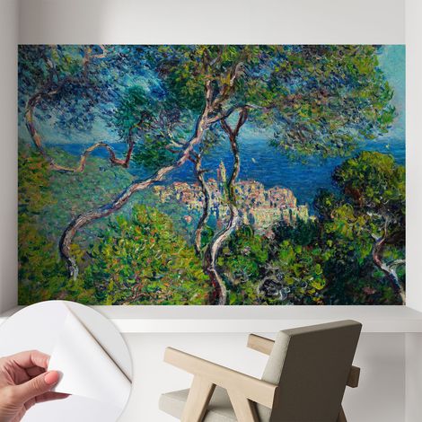 Papier peint adhésif avec colle pour décoration moderne de salon chambre à coucher cuisine et bureau Facile Vues méditerranéennes 104x70 cm (1/5)