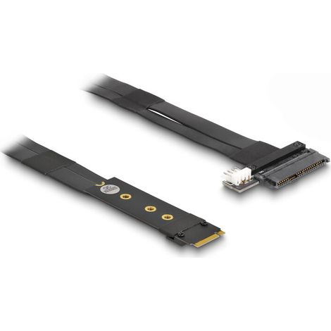 Delock 64216 adaptador m.2 clave m a u.2 sff-8639 nvme con cable de 20 cm (1/4)