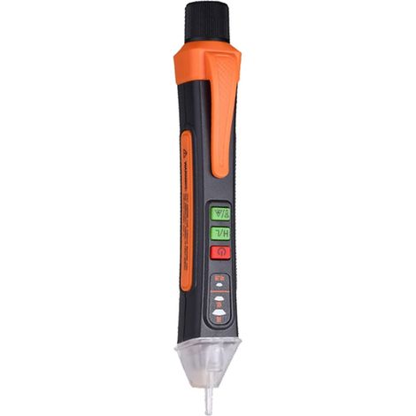 Testeur de circuit, détecteur de point d'arrêt portable avec alarme sonore LED sans contacts, détecteur de point d'arrêt de fil pour le jugement de fil en direct/null à la (1/5)