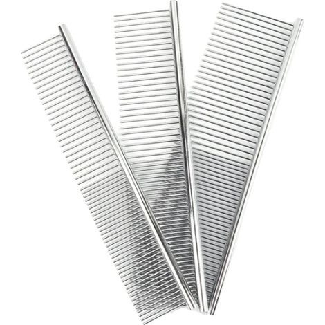 Haustier Entfilzungsbürste, langlebiger Edelstahl, sanftes Pflegewerkzeug, 3PCS (1/2)