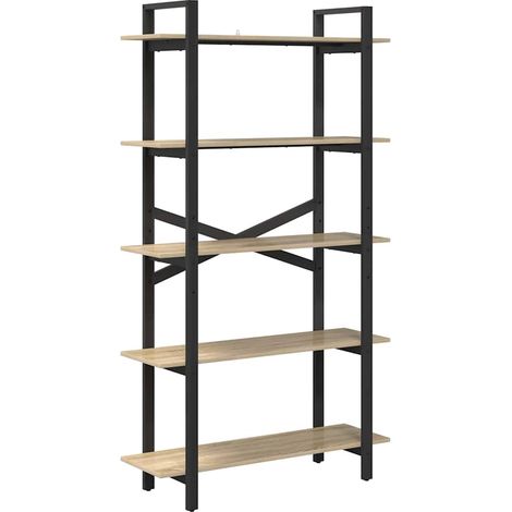Maison Exclusive - Bücherregal Sonoma-Eiche 100 x 33,5 x 178 cm H