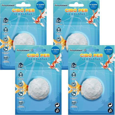 Nourriture pour poissons de vacances, 4 pièces, nourriture pour poissons, vacances, 15 jours, nourriture de vacances pour poissons ornementaux, aliments naturels pour poissons (1/5)