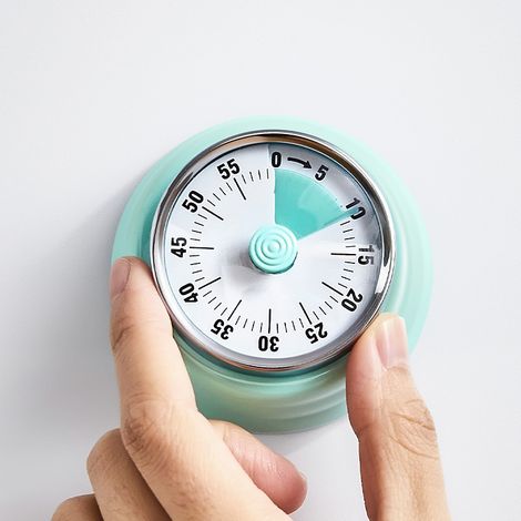 Küchentimer, mechanischer Timer, Erinnerungsuhr, rund, Wecker, Countdown-Uhr, magnetischer Timer. (1/4)