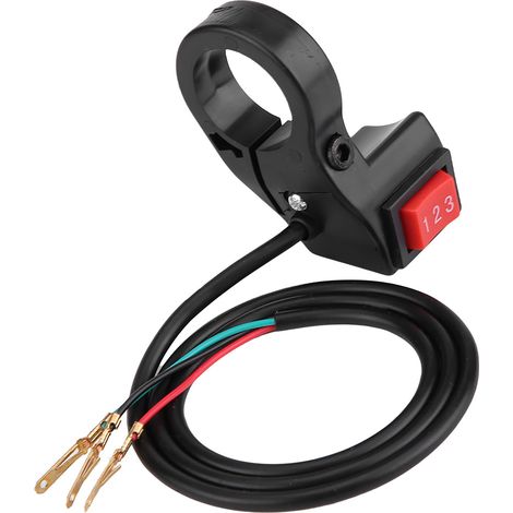 3-stufiger Geschwindigkeitsschalter 22 mm für Motorrad, Elektrofahrrad, Roller