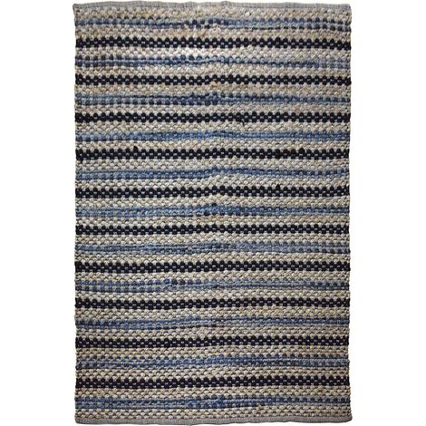 Tapis fait main sienna 210 multicolore gris - 160 x 230 cm (1/3)