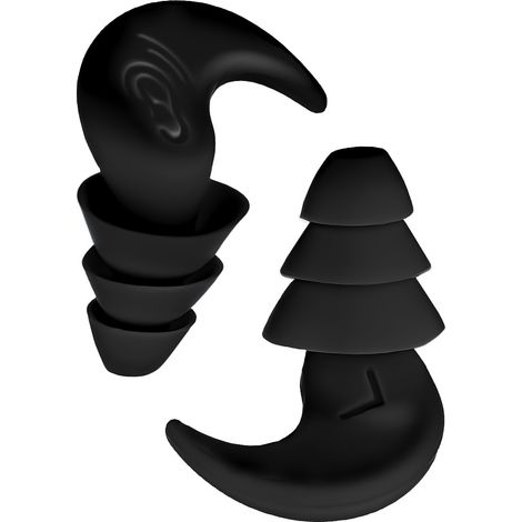 [ ZAT1 ] Tapones para los oídos, negros (1/5)