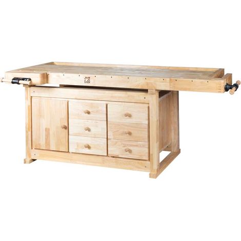 Banc de travail avec armoire et etau HOLZMANN wb210c (1/3)