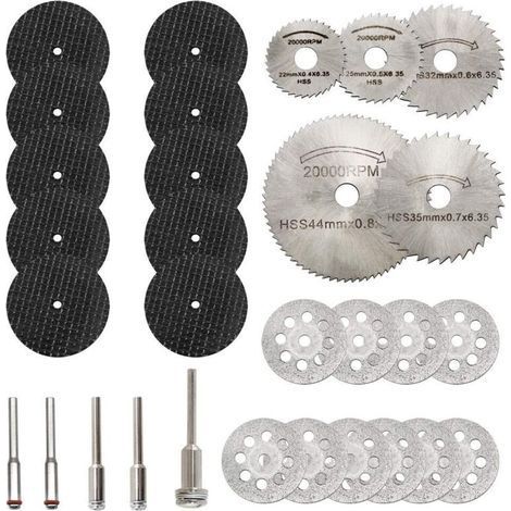 Schnellarbeitsstahl-Sägeblatt, Holzbearbeitung, kleines Sägeblatt, dünnes Schneidblatt, elektrisches Schleifen, elektrische Bohrmaschine, Kreissägeblatt, elektrisches Zubehör, Werkzeugset (1/4)