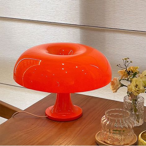 Lampe Champignon, Luminaire de Table Vintage Rétro, Veilleuse Élégante 3 Températures de Couleur, Prise USB (1/5)
