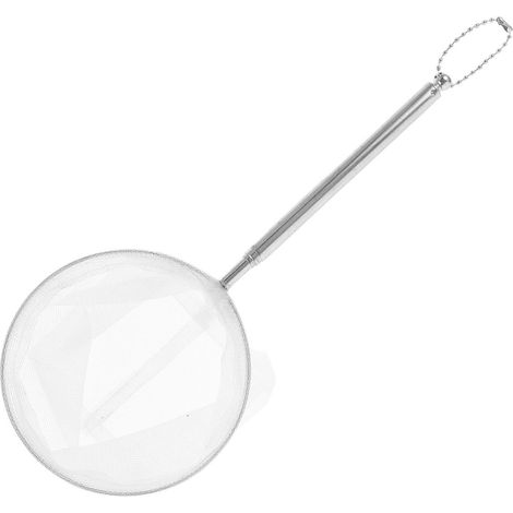 Épuisette télescopique en acier inoxydable pour crevettes, adaptée aux petits aquariums, pratique pour la capture et le nettoyage. Vendue à l'unité. (1/5)
