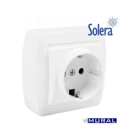 SOLERA base bipolar t/t 16a mur60u blanco , BASE BIPOLAR T/T 16A 250V BLANCA.
- Dimensiones exteriores (mm) 74 X 72 X 42.
- Corriente nominal 16A 250V.
- Base bipolar con T/T late