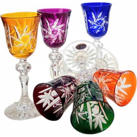Copas de licor de cristal de colores 60 ml Molinillo de aceitunas (1/5)