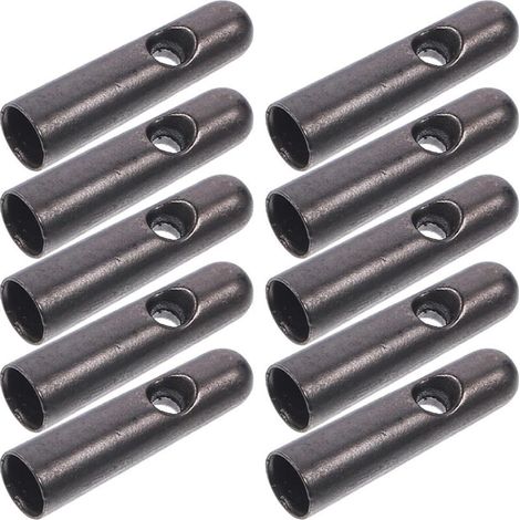 Set mit 10 verschleißfesten Metallperlen für Regenschirmstiel, 3,4 mm, massive zylindrische Spitzen für Sonnenschirmstreben, praktisches Reparaturzubehör für Sonnenschirme (1/5)