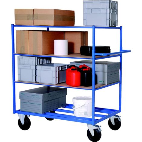 PROVOST - Chariot préparateur de commandes Protub en acier bleu RAL 5019 - Capacité 500 kg