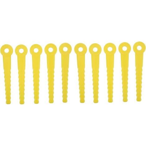 50 pièces Accessoires de Lames en Plastique de Rechange, Lame en Plastique pour Tondeuse à Gazon, tête de Coupe ABS L100 pour Tondeuse à Gazon 8mm (1/5)