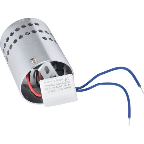 LED-Spiralwandleuchte aus Aluminium mit stabiler Wärmeableitung, 3 W LED-Spiralwandleuchte, 85–265 V, blaues Licht (1/5)