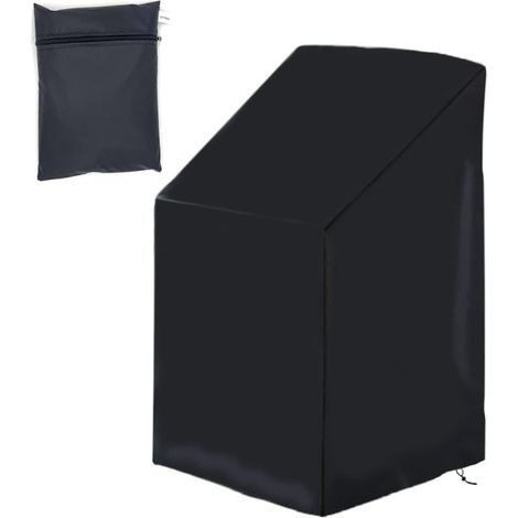 1 Housse de chaise, tissu Oxford, imperméable, résistant UV, cordon de serrage, jardin terrasse balcon (1/5)