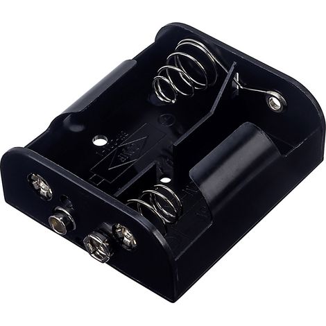 TRU COMPONENTS BH-221B Batteriehalter 2x Baby (C) Druckknopfanschluss