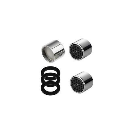 Mousseur Robinet M22, 3 Pièces Aérateur de robinet, Aerateur Robinet Economie Eau Avec Filtre en Acier Inoxydable pour Robinet Lavabo de Salle de Bain et Cuisine, Comprendre 3 Joints (1/5)