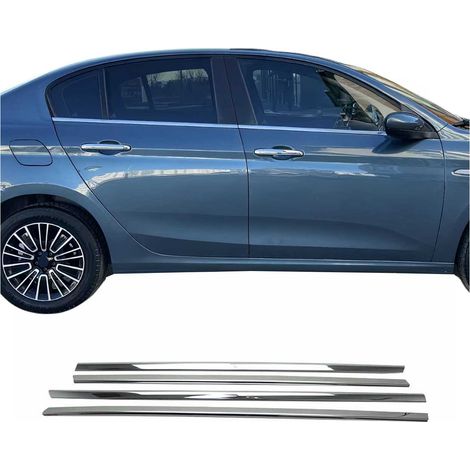 Garniture de Fenêtre pour Fiat Tipo 2015-2026 Berline Acier Inox 4Pcs (1/5)
