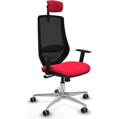 Piqueras y Crespo D086G2W Silla de Oficina Roja Ergonómica