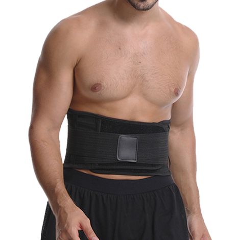 Ceinture De Soutien Lombaire - Renfort Lombaire Ajustable Avec Ressorts Acier Et Tissu Maille Respirant - Pour Adulte - 1 Pièce (1/5)