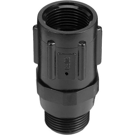 Régulateur de pression pour système d'irrigation goutte à goutte de jardin, 30 PSI, noir, 1 unité (1/5)