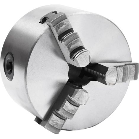 3 Jaw Self-Centering Lathe Chuck 100 mm Steel vidaXL