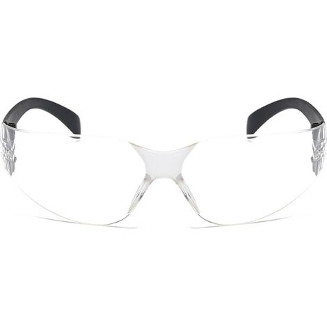 Lunettes de protection en plastique anti-UV et antichocs pour cyclisme extérieur, verres transparents, branches noires (1/5)