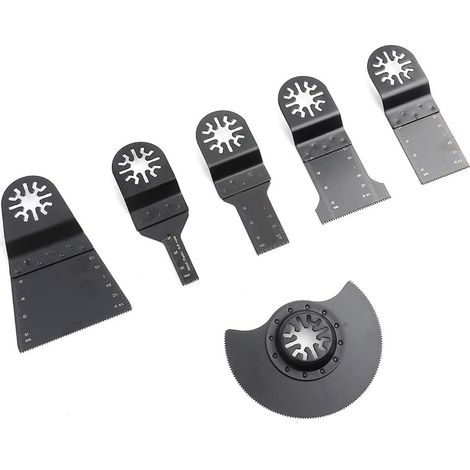 Oszillierende Sägeblätter, Set mit 6 Multitool-Klingen, Multitool-Oszillierwerkzeug-Zubehör für Fein, Worx, Einhell usw.