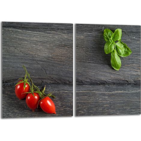 Glasschutzplatte für den Herd 2x40x52 Tomaten (1/5)