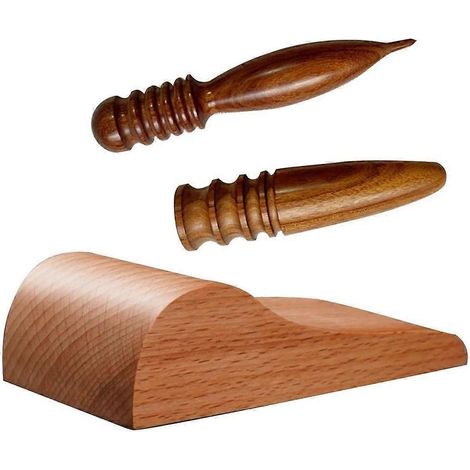 Baguette de polissage du cuir, brunissoir à cuir, outil de polissage des bords du bois pour travaux manuels (1/5)