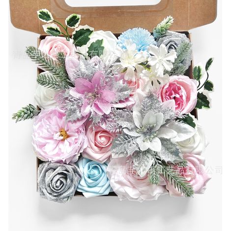 Fleur artificielle-Soie artificielle-Décoration DIY-Modèle H108-Boîte cadeau (1/5)
