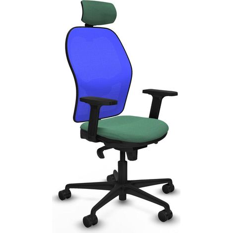 Piqueras y Crespo Chaise de bureau vert émeraude confortable (1/3)