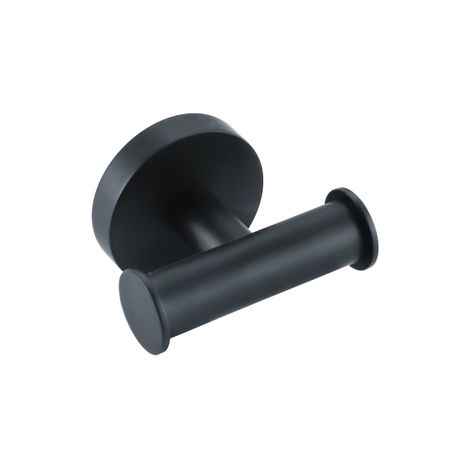 Fortifura Calvi Porte-serviettes - rond - double - noir mat (1/2)