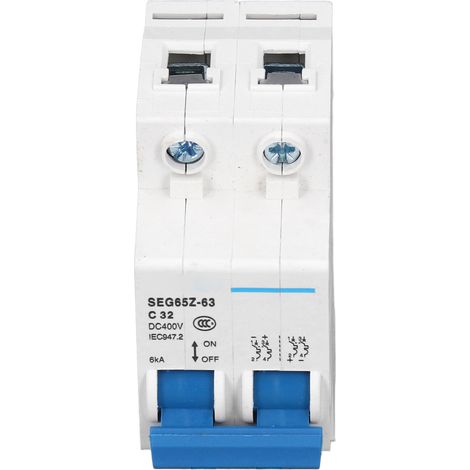 Disjoncteur 2P 32A 400V pour Installation Photovoltaïque et Protection Solaire C32