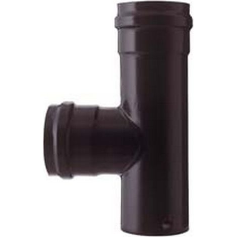 1PZ RACCORDO A "T" F/F PER STUFE A PELLET NERO OPACO PESANTE MM.1,2 - cm.8
