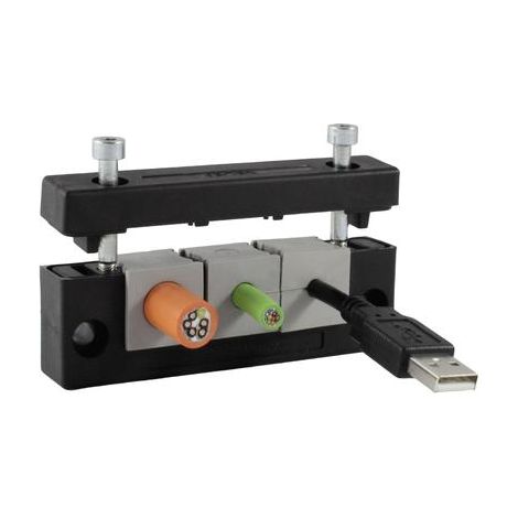 Icotek KEL-E4 regleta de entrada de cable negra duradera
