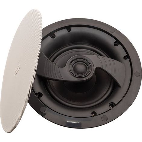 Boîtier avec grille magnétique encastrée - Pied d'enceinte Eagle - Haut-parleur 8 ohms - Enceinte de plafond 2 voies - Blanc (1/3)