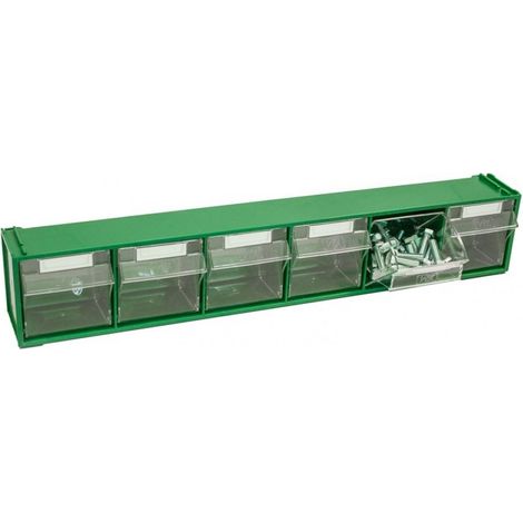 Vipa Cassettiera Componibile Fox 102 Verde 6 Cassetti mm. 600X94X112 H